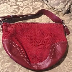Red Coach Signature Purse